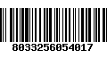 Código de Barras 8033256054017