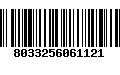 Código de Barras 8033256061121