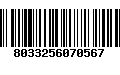 Código de Barras 8033256070567