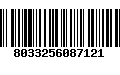 Código de Barras 8033256087121