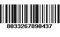 Código de Barras 8033267890437