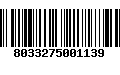 Código de Barras 8033275001139