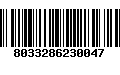 Código de Barras 8033286230047