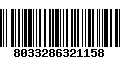 Código de Barras 8033286321158