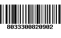 Código de Barras 8033300820902