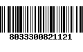 Código de Barras 8033300821121