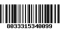 Código de Barras 8033315340099