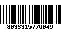 Código de Barras 8033315770049