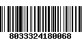 Código de Barras 8033324180068