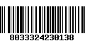 Código de Barras 8033324230138