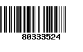 Código de Barras 80333524