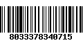 Código de Barras 8033378340715