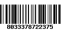 Código de Barras 8033378722375