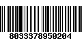 Código de Barras 8033378950204