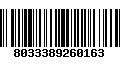 Código de Barras 8033389260163