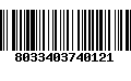 Código de Barras 8033403740121