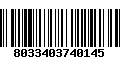 Código de Barras 8033403740145