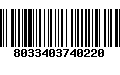 Código de Barras 8033403740220