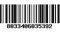 Código de Barras 8033406035392