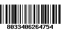 Código de Barras 8033406264754
