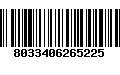 Código de Barras 8033406265225