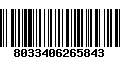 Código de Barras 8033406265843