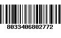 Código de Barras 8033406802772