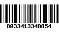 Código de Barras 8033413340854
