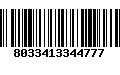 Código de Barras 8033413344777