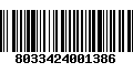 Código de Barras 8033424001386