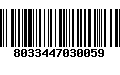 Código de Barras 8033447030059