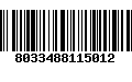 Código de Barras 8033488115012