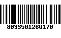 Código de Barras 8033501260170