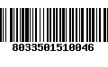 Código de Barras 8033501510046