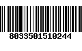 Código de Barras 8033501510244