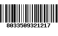 Código de Barras 8033509321217