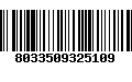 Código de Barras 8033509325109