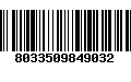 Código de Barras 8033509849032