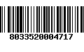 Código de Barras 8033520004717