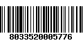 Código de Barras 8033520005776