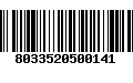 Código de Barras 8033520500141