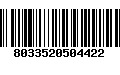 Código de Barras 8033520504422