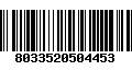Código de Barras 8033520504453