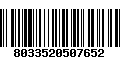 Código de Barras 8033520507652