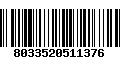 Código de Barras 8033520511376