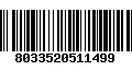 Código de Barras 8033520511499