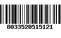 Código de Barras 8033520515121