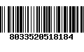 Código de Barras 8033520518184