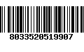 Código de Barras 8033520519907