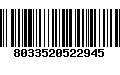 Código de Barras 8033520522945